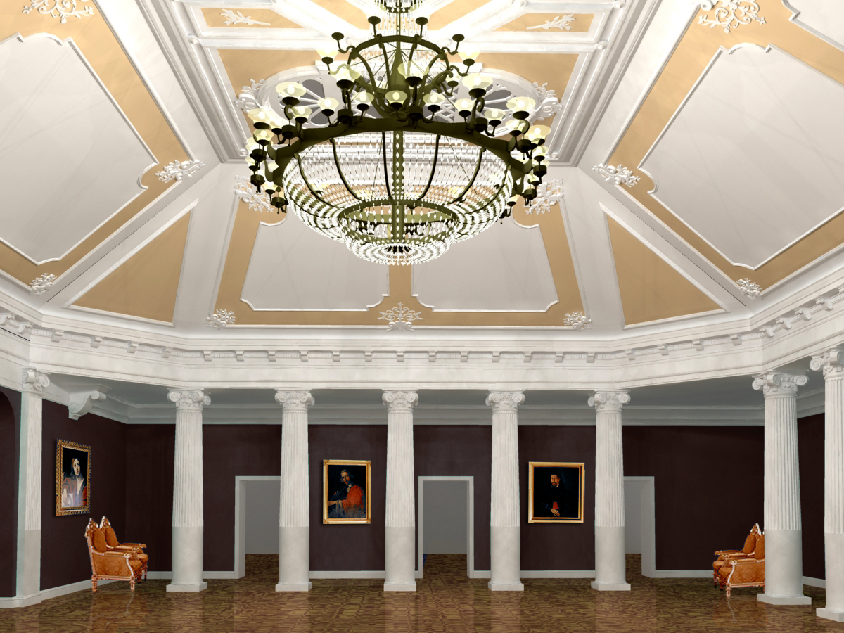 Проект фойе большого зала 