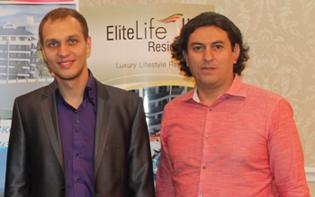 на фото: слева - управляющий партнер компании Hayat Estate Вячеслав Фоменко, справа - учредитель компании Elite Group Мевлют Гёрюджу