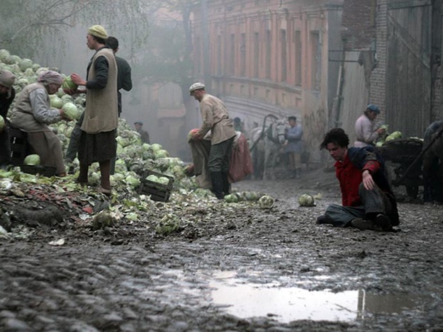 Переулок Воробьева во время съемок
