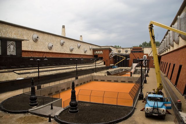 Спорткомплекс "Динамо" во время съемок