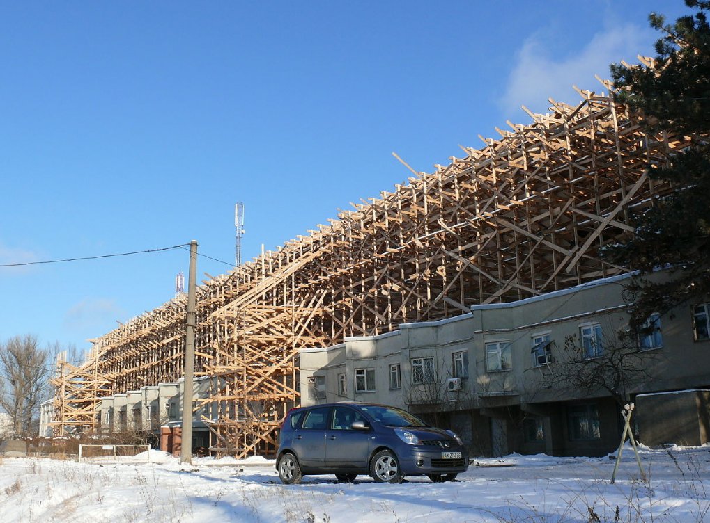 Спорткомплекс "Динамо", подготовленный для съемок фильма