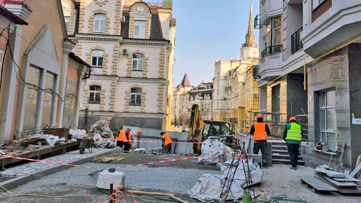 ЖК «Подол Град»: активные работы по инженерным сетям и благоустройству в Подольском районе Киева