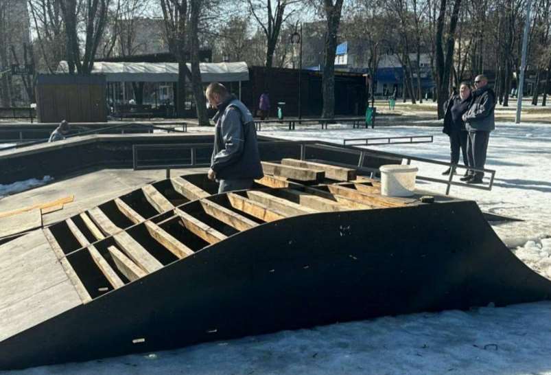 ремонт скейт парк бульвар юрьева