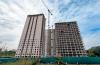 У Ruby Tower в ЖК Central Hills почали мурувати перегородки на 27 поверсі