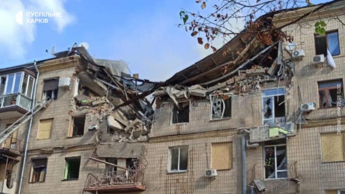 Разрушенный дом Харьков