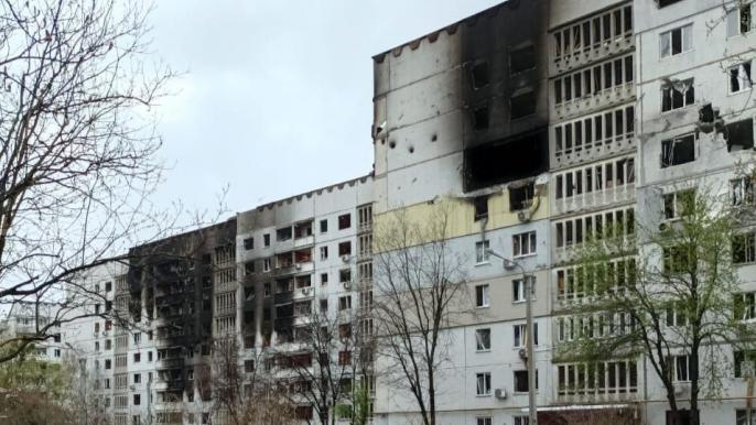 Пострадавший дом на Салтовке