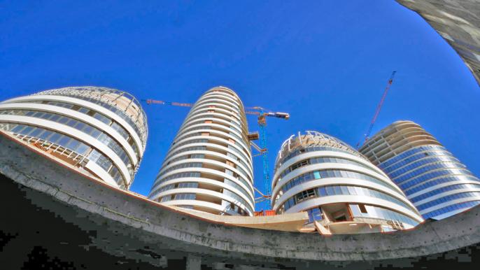 Хід будівництва БФК INTERGAL CITY у Києві — квітень 2026