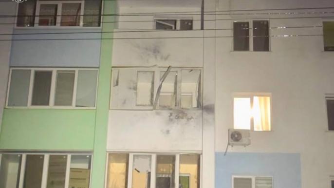 Дрон повредил многоэтажку